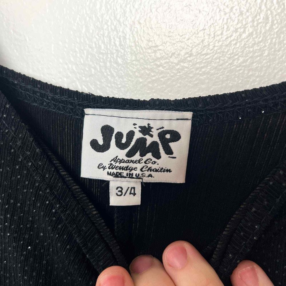 Vintage Y2K Jump Apparel Co‎ Made in USA Black Sparkle Formal Dress Size 3/4 - Picture 6 of 7